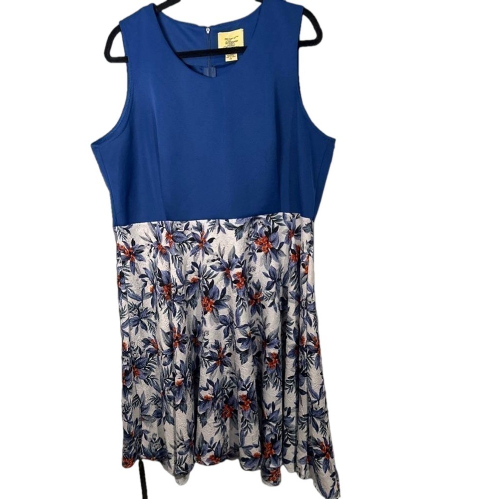 THE MAGIC OF STEVIE & LINDSAY Size 2X Sleeveless Floral Dress
